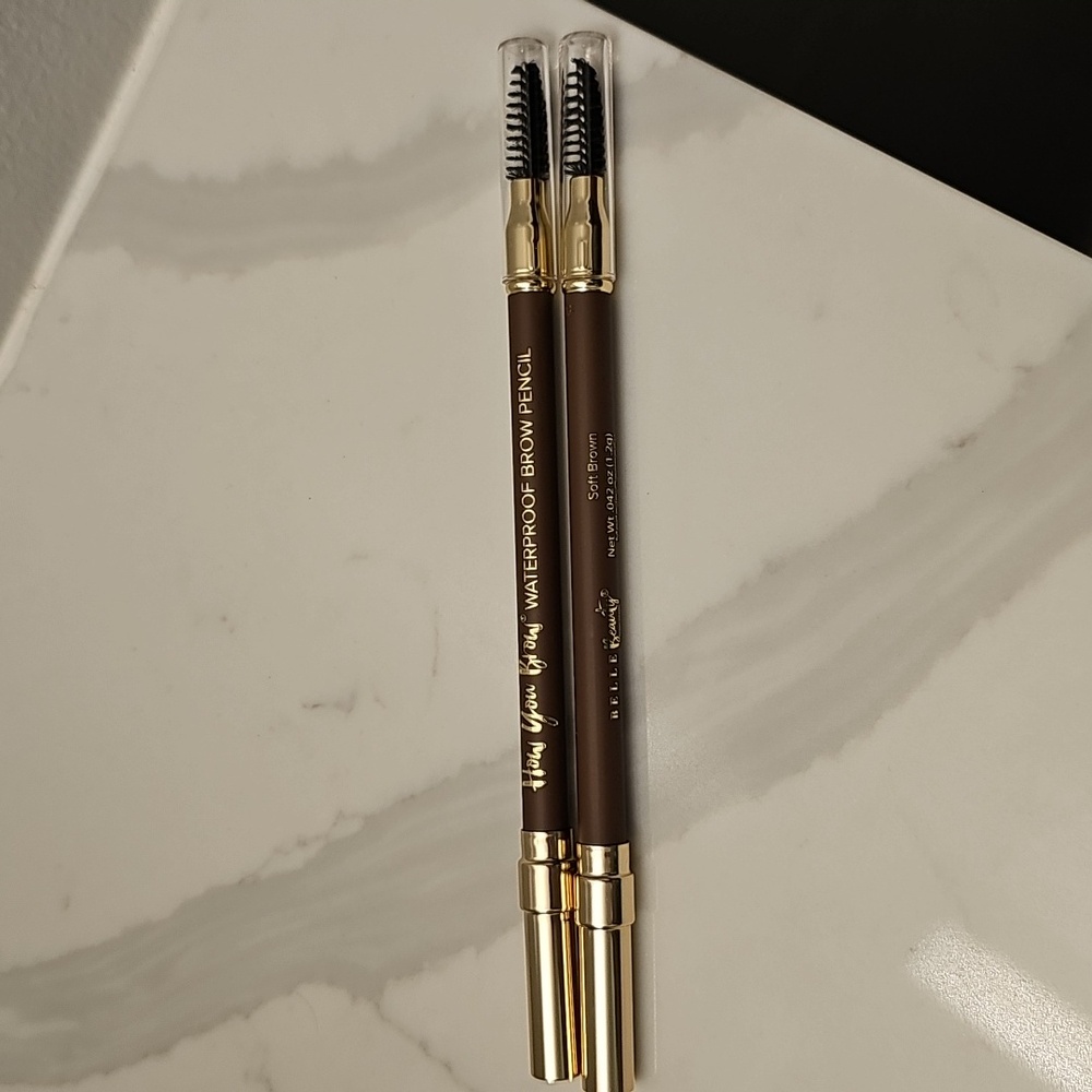 Belle Beauty How You Brow Waterproof Brow Pencil - Soft Brown. Bundle Of (2).